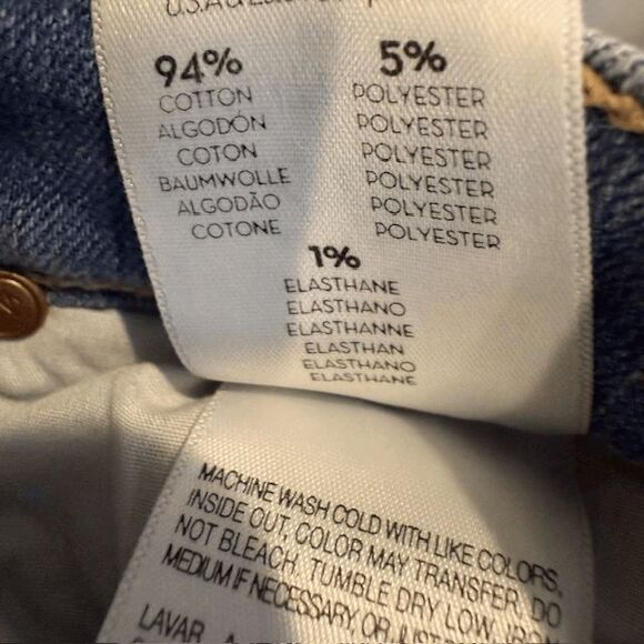 Mother Jeans The Stunner Zip Ankle Step Fray Jeans Light Kitty Racer Size 28 - Picture 10 of 16